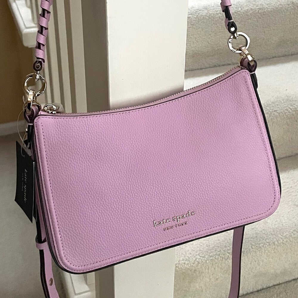 Kate Spade Hudson Leather Crossbody Convertible Leather Medium Shoulder Bag - Picture 3 of 13